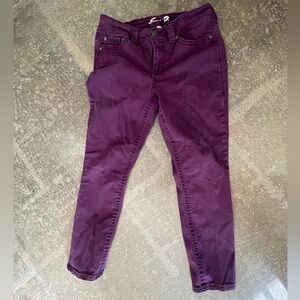 Women’s Seven7 Size 8 Purple Stretch Casual Pants with Pockets skinnyjeans